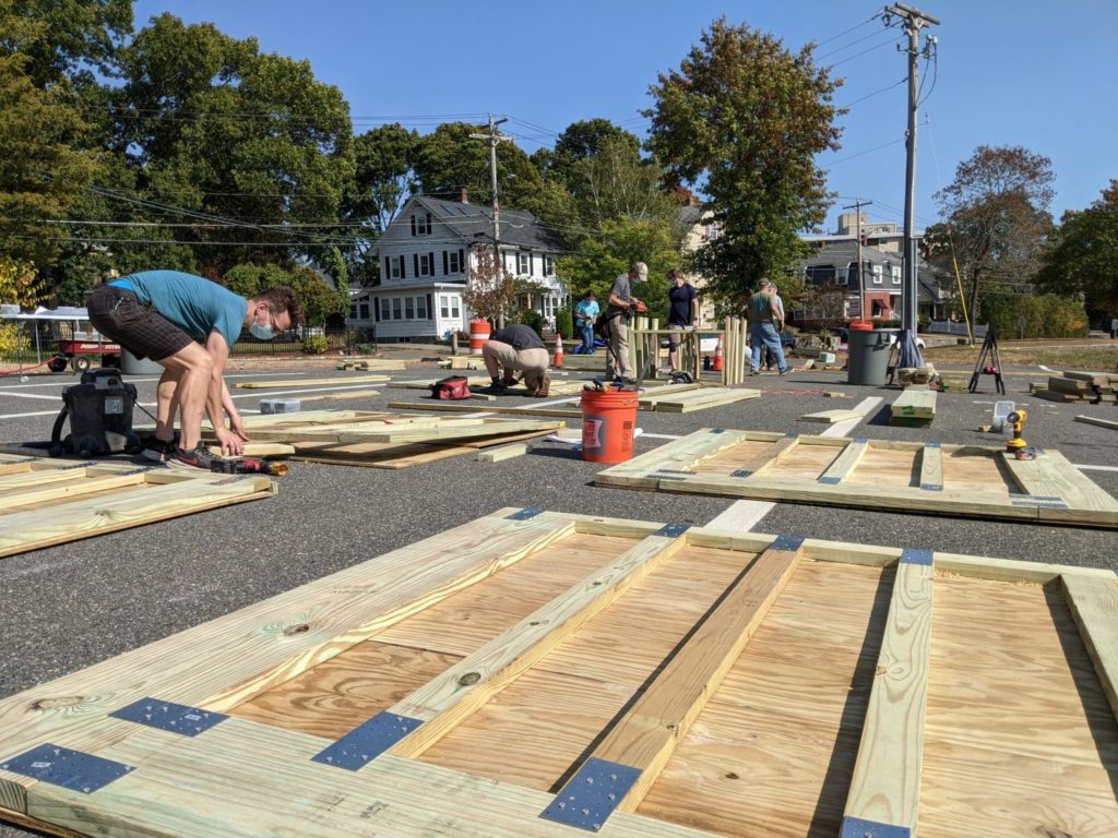 Parklet building