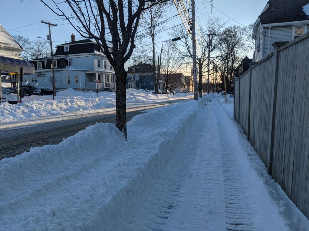 Image showing the Lincoln School plow route down West Wyoming Ave